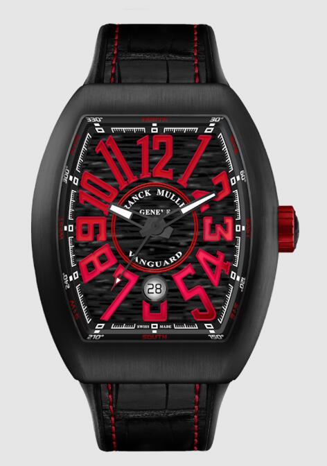 Buy Franck Muller Vanguard Replica Watch for sale Cheap Price V 45 SC DT BR NR TT-CAR RGE